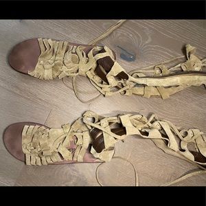 Free People suede sandals